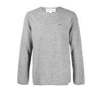 Comme Des Garçons Shirt x Lacoste intarsia-knit wool sweater - Grey XS-L