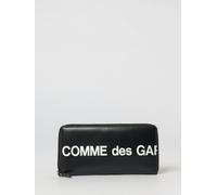 COMME DES GARÇONS WALLET Leather Wallet with Printed Logo - Size: OS - female