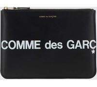 COMME DES GARÇONS WALLET Printed Logo Leather Document Holder Pouch - Size: OS - male
