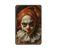 Commedia Dell'Arte Characters Tin Sign Vintage Metal Pub Club Cafe Bar Home Wall Art Decoration Poster Retro 8x12inch(20x30cm)