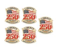 Commemorative 1776 Americans 250Th Year Anniversary Metal Pins Elegant Designs for Special Event Anniversary Commemorative Pins