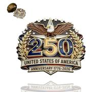 Commemorative 250th Anniversary Eagle Lapel Pin, Exclusive 2026 Anniversary Collector’s Item, United States of America 1776-2026 Commemorative Enamel Brooches (1PCS)