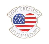 Commemorative Americans Flag Brooch Pin for Women and Men Patriotic Alloy Lapel Accessory for Daily Wear Anniversary Brooch