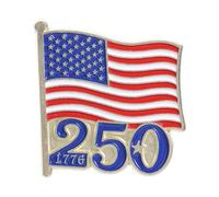 Commemorative Americans Flag Brooch Pin for Women and Men Patriotic Alloy Lapel Accessory for Daily Wear Anniversary Brooch