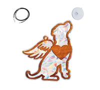 Commemorative Bereavement for Pet | Rainbow Creator Memorial Art, Decorative with Solar Light, for Home, Living Room, Window, Outdoor, Terrace and Garden