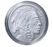 Commemorative Buffalo Coin, Native American Indian Head Coin, 2015 Edition, Silver-Plated, Non-Magnetic Iron Coin, America Wildlife Coin, Collectible Indian Coin, American Animal Coin