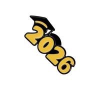 Commemorative Class Pin, 2026 Graduation Brooch, Academic Lapel Hardware, Precision-Etched Badge with Professional Style, Jewelry for Teachers and Students High School College