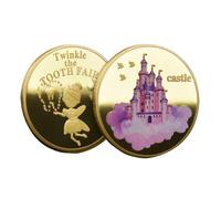 Commemorative Coin - Collection Experience Favor for Lost Teeth Kids - Treasure Memory Keepsake Collectible Tooth Fairy Souvenir for Boys Girls Children Collection