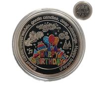 Commemorative Coin - Colorful Funny Cake Token, Humorous Birthday Challenge | Collectible Party Kids Gift, Celebration Coin Family Keepsake, Decorative Festival Token Of Friends