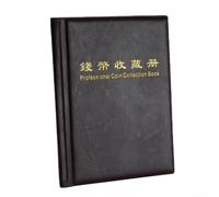 Commemorative Coin Display Album with Spacious Capacity Holds Up to 36 Coins in a Round Box Format (Brown)