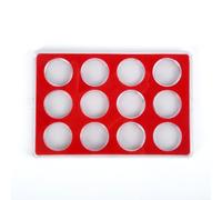 Commemorative Coin Holder Case with 27mm Capsules, Clear PS Square Storage Box for Protection, High Transparency Air Tight Collectible Currency Organizer