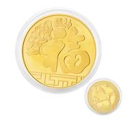 Commemorative Coin - Horse Souvenir , Embossed Animal Medallion, Auspicious Chinese Design, Double Sided Relief Pattern, Collectible Curios, Golden 40mm Round for Desktop Office Decor