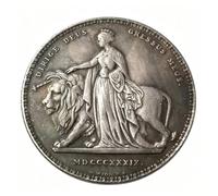Commemorative Coin United Kingdom Old Coins Uncirculated Antique British Coin 1839 Queen Victoria Art Souvenir
