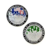Commemorative Coins Normandy Landing 75Th Anniversary Coin Silver Plated Metal Badge Craft Medal Collectible Coins