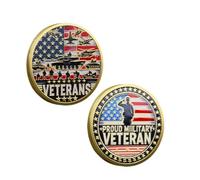 Commemorative Coins Proud Military Veterans Souvenir Coin U.S. Service Members Medals Military Collection Gift