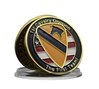Commemorative Coins Us Army 1St Cavalry Division Challenge Coin First Team Military Collectible Souvenir Coin
