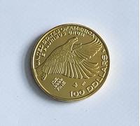 Commemorative Liberty Coin - Gold-Plated Collectible Souvenir Coin (2017 American Liberty Replica Design, Eagle & Lady Liberty)