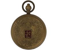 Commemorative Series Metal Bronze Brass Antique Manual Mechanical Pocket Watch Retro Flip 1.9 Inch Watch (Color : A) (B)