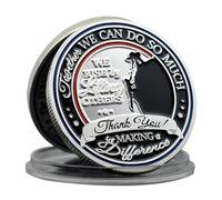 Commemorative Silver Coin - Together We Can Do So Much Motivational Coin, Thank You for Making a Difference Coin, Positive Symbol, Appreciation Medal, Desk Décor