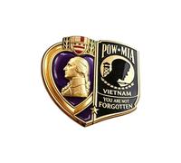 Commemorative Vietnam War Veterans Lapel Pin Brass Alloy Patriotic Symbol Historical Award Appreciation Badge Lapel Pin