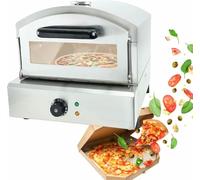 Commercial 12 inch Countertop Electric Pizza Oven, Multipurpose Indoor Pizza Oven, Stainless Steel Pizza Baking Machine for Restaurant Use,110V