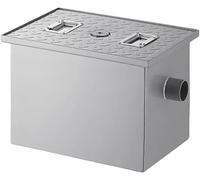 Commercial 2 Non-threaded Grease Trap - Certified Steel Interceptor For Restaurants, Kitchens, And Pot Sinks - Heavy-duty, Efficient Grease Management 8 lb / 4 GPM