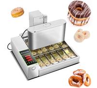 Commercial 2600pcs/hour Mini 6 Rows Donuts Machine, Stainless Steel Donut Making Machine, Donut maker machine, Frying Donuts Maker, Mini Donut Maker, Street Food Snack Food Equipment