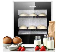 Commercial 40L Electric Dough Proofer, Stainless Steel Bread Proofing Cabinet, Adjustable Temp Humidity Control, Great for Pizza Dough, Pastry, Croissant Fermentation, Bakery Equipment