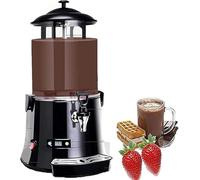 Commercial 5L/10L Electric Hot Chocolate Dispenser Machine with LED Display, Stainless Steel Automatic Warmer & Mixer (30℃-90℃ Adjustable Temperature), High-Efficiency for Cafes, Bakeries(5L)