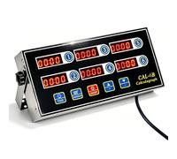 Commercial 6 Channel Kitchen Timer, Restaurant Kitchen Timer, Waterproof Panel, Adjustable Volume, Loud Alarm, Ideal For Restaurant Home Baking Multiple Independent Countdown Timers