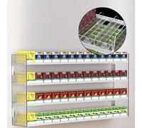 Commercial Acrylic Automatic Cigarette Pusher Display Rack | Multi-Tier Organizer for Cigars & Candy | Supermarket Shelf Solution