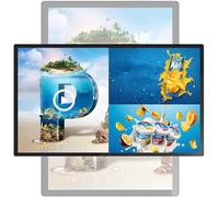 Commercial Advertising Display Screen with Wall-Mounted Design, Easy Setup for Videos and Images in Restaurants and Retail Stores