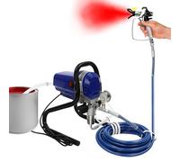 Commercial Airless Paint Sprayer Electric Interior Wall Air Spray Gun 2900Psi W/29.53Ft Hose