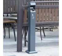 Commercial Ash Bin Floor Stand, Standing Ashtray Outdoor, Windproof Large & Tall Outside Cigarette Butt Container, Outdoor Floor Standing Ashtray