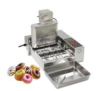Commercial Automatic Donut Maker, Mini Doughnut Frying Machine, 1800Pcs/H Capacity, 304 Stainless Steel for Food Service, 4 Rows, Efficient and Durable