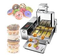 Commercial Automatic Donut Making Machine, 4-Row Mini Donut Maker with Non-Stick Coating and Adjustable Thickness Fryer