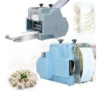 Commercial Automatic Dumpling Maker Machine | 120W Dough Sheeter for Dumplings, Spring Rolls, Ravioli, Pierogi, Momo | Stainless Steel | 70mm Width (80mm)