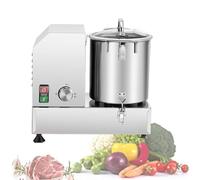 Commercial Automatic Food Processor Stainless Steel Electric Vegetable Chopper Multifunctional Meat Grinder for Kitchen With S-Curve Blades for Vegetable, Onion, Garlic 6L