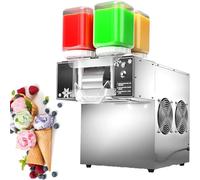 Commercial Automatic Ice Crusher Machine, 1200W Stainless Steel for Shaved Snow Cones and Drinks
