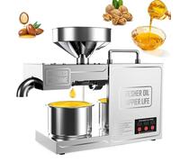 Commercial Automatic Oil Press Machine for Peanut, Walnut, Soybean, Sunflower, Electric Cold Hot Oil Press, Stainless Steel Shell