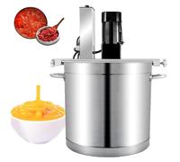 Commercial Automatic Pot Stirrer Mixer, Stainless Steel Mixer Machine with 4-Blade Scraper for Efficient Mixing of Soup, Chili, Sauce, Beverage, Jam, Porridge