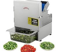 Commercial Automatic Scallion Chopper, Food Chopper Machine, Green Onion Peppers Cut Into Circles Machine, Electric Pepper Slicer Cutter Machine, Slices, Dices & Circles B