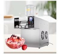 Commercial Automatic Shaved Ice Machine, High-Capacity Snow Cone Maker with Air Cooling for Restaurants and Food Trucks