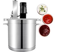 Commercial Automatic Stir, Food Mixer Pot Stirrer Mixer, 20L Automatic Cooking Machine, Adjustable Stirring Speed Commercial Pot Seasoning Bottom Soup Sauce Stirrer for for Making Jam, Sauce