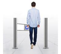Commercial Automatic Swinging Doors, Heavy Duty Barrier Gates for Secure Employee Access, Durable Entrance Solution
