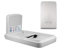 Commercial Baby Changing Table - Wall Mounted - Safety Belt - Vertical