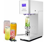 Commercial Benchtop Can Seamer, Electric Can Cup Sealer with Smart Counter, Semi-Automatic Tin Can Glass Bottle Sealing Machine