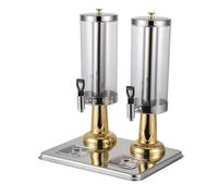 Commercial Beverage Dispenser with Centre Ice Core and Stand Drip Trays Stainless Steel Cold Drink Dispenser