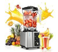 Commercial Blender, 1500W Ice and Nut Crushing Mixer, 1.6L Capacity, 9-Speed Settings for Smoothies and Food Processing