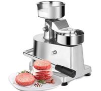 Commercial Burger Press Patty Maker, 4/5/6 Inch Manual Hamburger Press with 100Pcs Wax Paper, Heavy Duty Stainless Steel Meat Forming Machine for Restaurant & Catering 13cm/5in